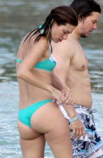 RHEA DURHAM in Bikini on the Beach in Barbados