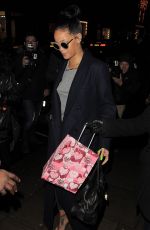 RIHANNA Arriving Back at Her Hotel 