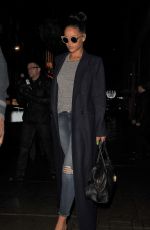 RIHANNA Arriving Back at Her Hotel 