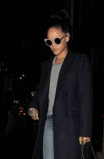 RIHANNA Arriving Back at Her Hotel 