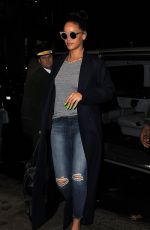 RIHANNA Arriving Back at Her Hotel 