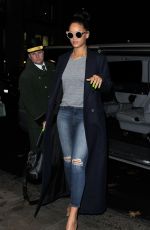 RIHANNA Arriving Back at Her Hotel 