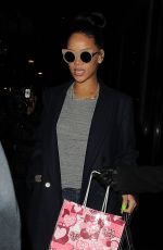 RIHANNA Arriving Back at Her Hotel 