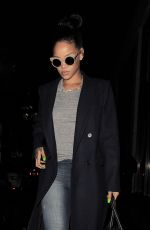 RIHANNA Arriving Back at Her Hotel 