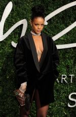 RIHANNA at British Fashion Awards 2014 in London