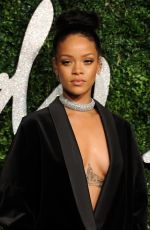 RIHANNA at British Fashion Awards 2014 in London