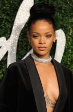 RIHANNA at British Fashion Awards 2014 in London