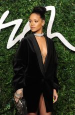 RIHANNA at British Fashion Awards 2014 in London