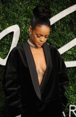 RIHANNA at British Fashion Awards 2014 in London