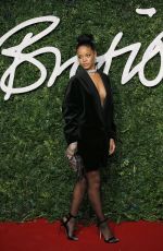 RIHANNA at British Fashion Awards 2014 in London