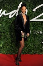 RIHANNA at British Fashion Awards 2014 in London