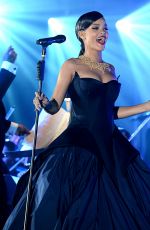 RIHANNA Performs at 1st Annual Diamond Ball Benefitting The Clara Lionel Foundation in Beverly Hills 