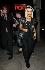 RITA ORA Leaves The Roxy in West Hollywood