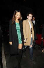 ROCHELLE HUMES Leaves Love Magazine Christmas Party in London