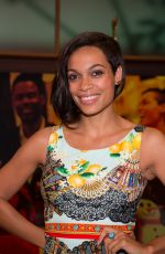 ROSARIO DAWSON on the Set of Despierta America in Miami