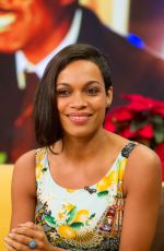 ROSARIO DAWSON on the Set of Despierta America in Miami