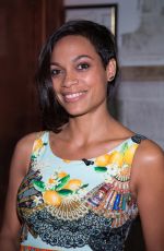 ROSARIO DAWSON on the Set of Despierta America in Miami