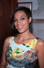 ROSARIO DAWSON on the Set of Despierta America in Miami
