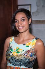 ROSARIO DAWSON on the Set of Despierta America in Miami