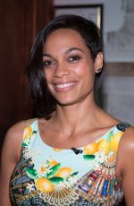 ROSARIO DAWSON on the Set of Despierta America in Miami