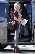 SARAH HYLAND on the Set of Modern Family in Los Angeles 0412