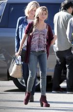 SARAH HYLAND on the Set of Modern Family in Los Angeles 0412