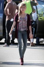 SARAH HYLAND on the Set of Modern Family in Los Angeles 0412