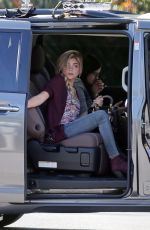 SARAH HYLAND on the Set of Modern Family in Los Angeles 0412