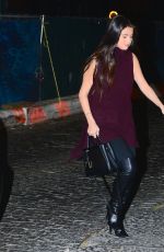 SELENA GOMEZ Arrives at Taylor Swift
