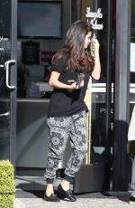 SELENA GOMEZ Leaves Luxury Tan & Makeovers in Calabasas