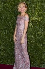 SIENNA MILLER at 2014 London Evening Standard Theatre Awards