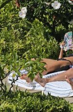 SOFIA VERGARA in Black Bikini at a Pool in Hawaii