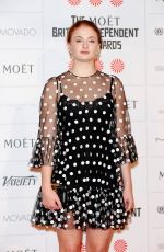 SOPHIE TURNER at British Independent Film Awards in London