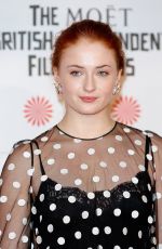 SOPHIE TURNER at British Independent Film Awards in London