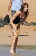 STEPHANIE SEYMOUR in Bikini on the Beach in Maui 2512