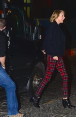 TAYLOR SWIFT Arrives at Her Birthday Party in New York