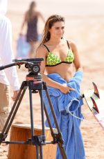TESSA DE JOSSELIN in Bikini on the Set of Home & Away at Palm Beach in Australia