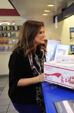 TIFFANI THIESSEN Arrives at a Post Office in Los Angeles