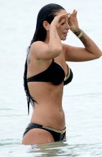 TULISA CONTOSTAVLOS in Bikini at a Beaceh in Barbados 2812