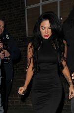 TULISA CONTOSTAVLOS Leaves Kazam Mobile Launch Party in Chelsea