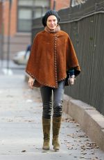 UMA THURMAN Out and About in New York 1812
