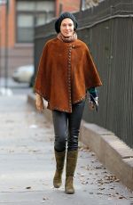 UMA THURMAN Out and About in New York 1812