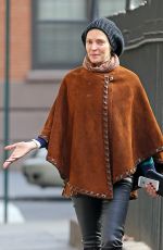 UMA THURMAN Out and About in New York 1812