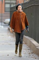 UMA THURMAN Out and About in New York 1812