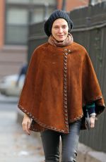 UMA THURMAN Out and About in New York 1812