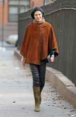 UMA THURMAN Out and About in New York 1812