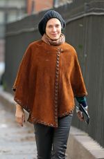 UMA THURMAN Out and About in New York 1812