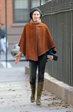UMA THURMAN Out and About in New York 1812