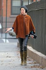 UMA THURMAN Out and About in New York 1812