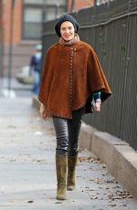 UMA THURMAN Out and About in New York 1812